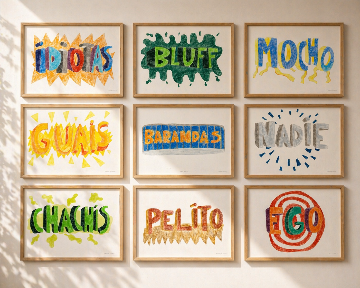La modernidad · Lápices de colores sobre papel · Juanjo Sáez