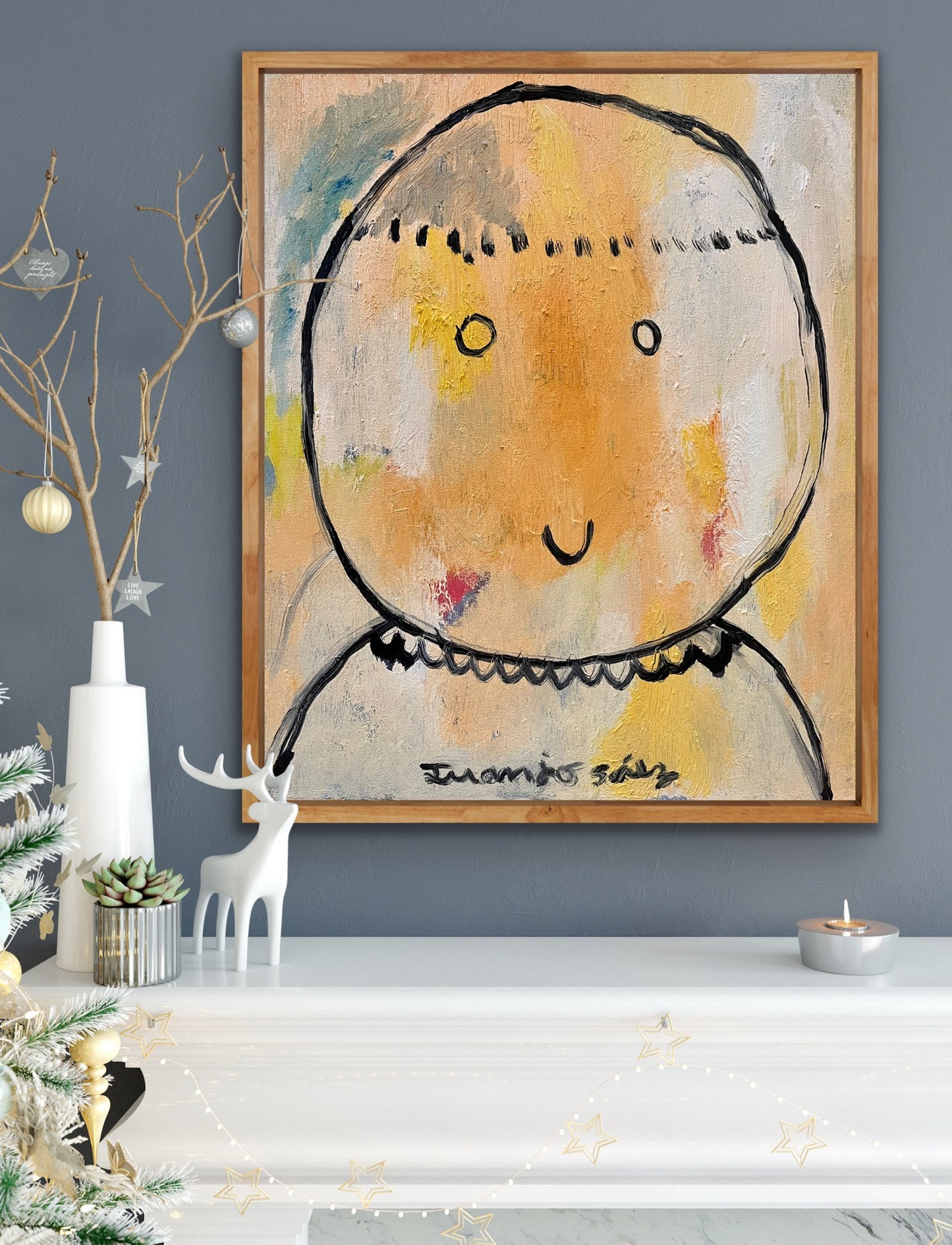 Niño pequeño · Óleo sobre lienzo · Juanjo Sáez