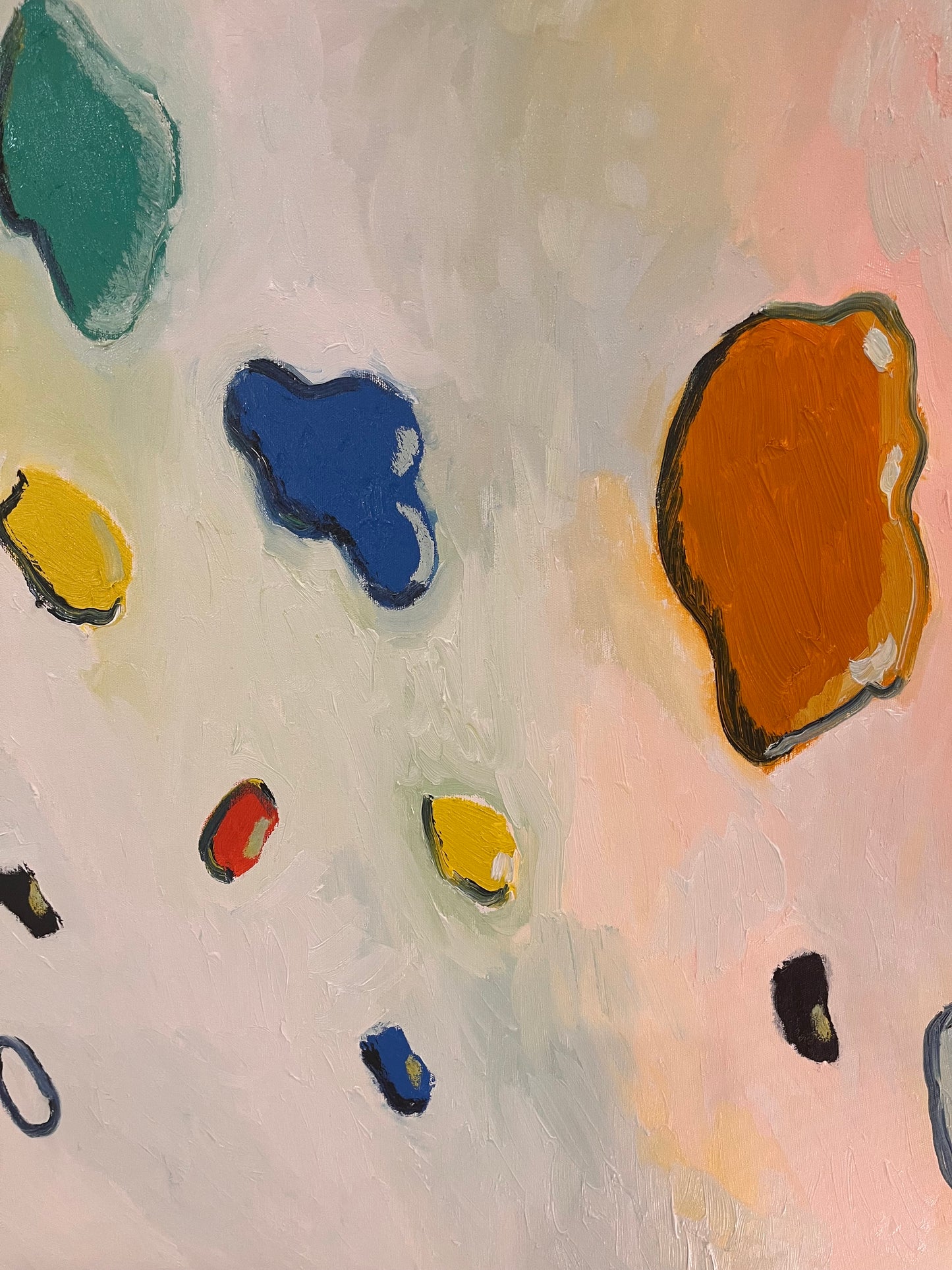 Cristales de colores · Óleo sobre bastidor · Juanjo Sáez