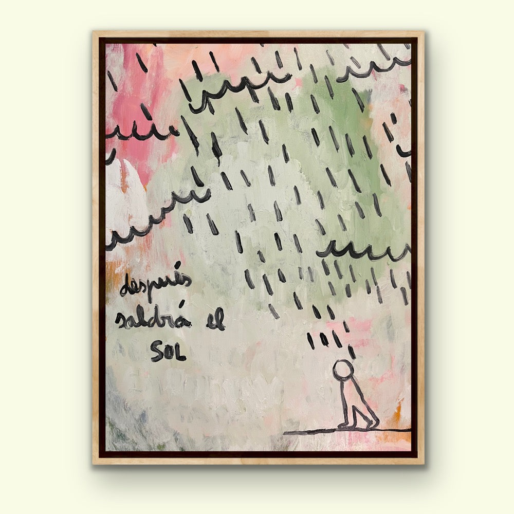 Después saldrá el sol · Óleo sobre bastidor · Juanjo Sáez