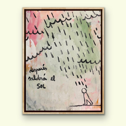 Después saldrá el sol · Óleo sobre bastidor · Juanjo Sáez
