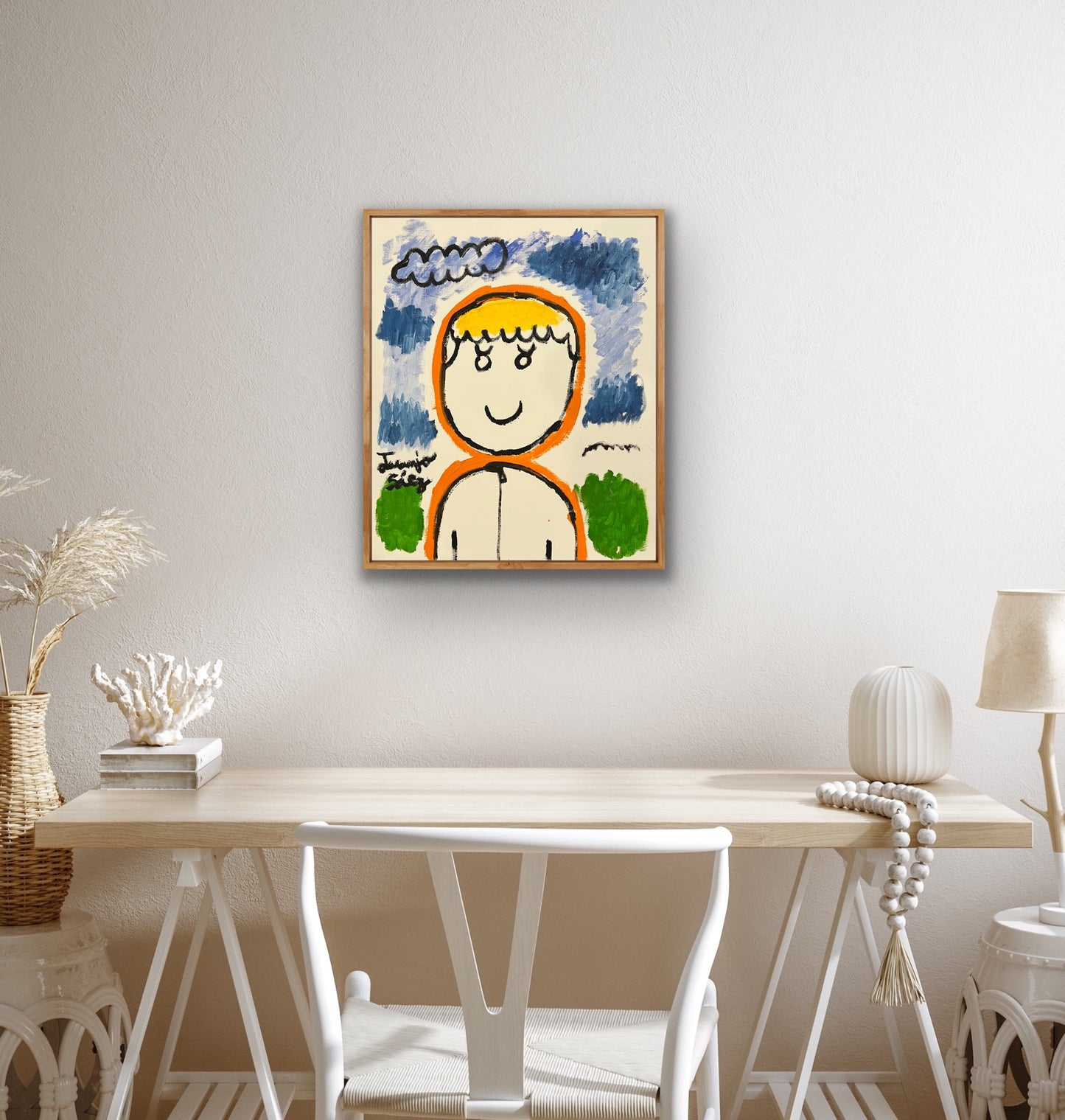 Un retrato · Óleo sobre papel de lienzo · Juanjo Sáez