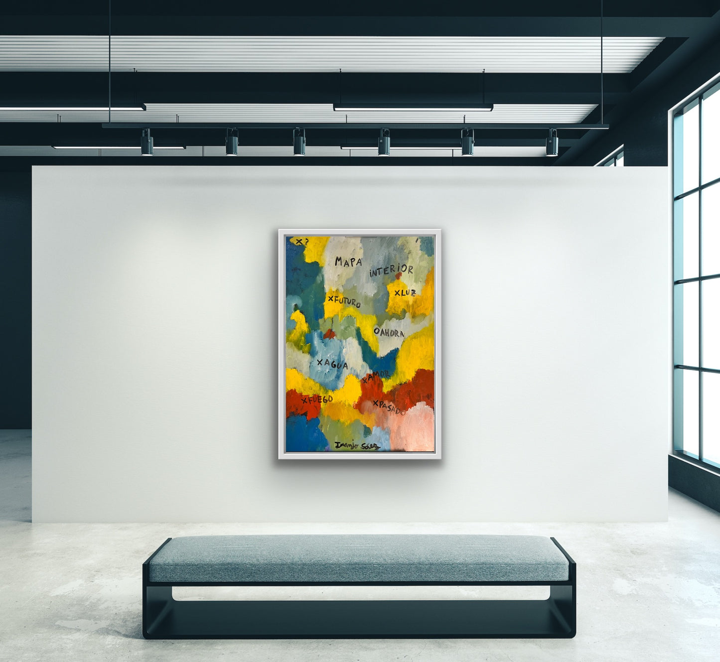 Mapa Interior · Óleo sobre bastidor · Juanjo Sáez