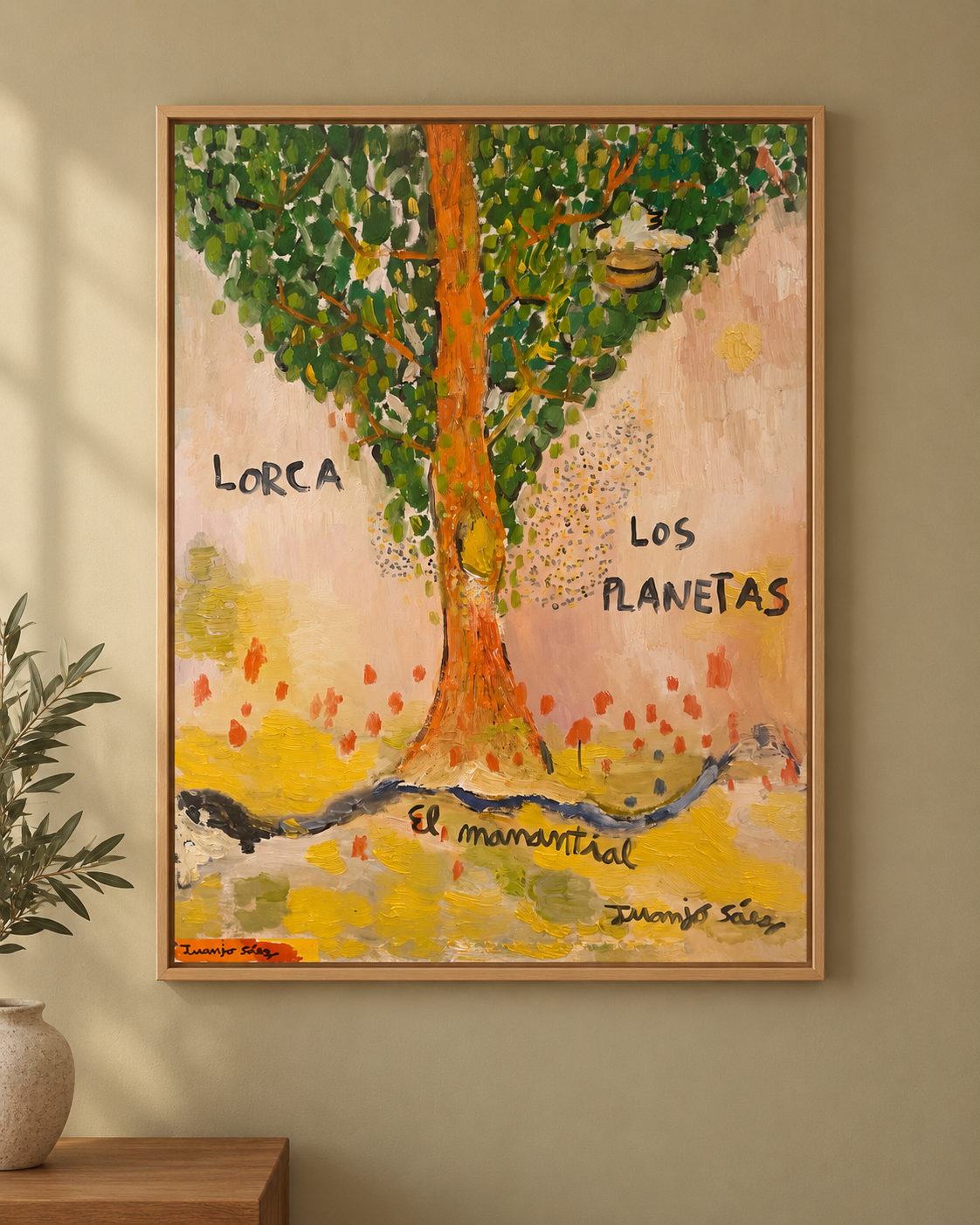 El manantial · Óleo sobre tela · Juanjo Sáez