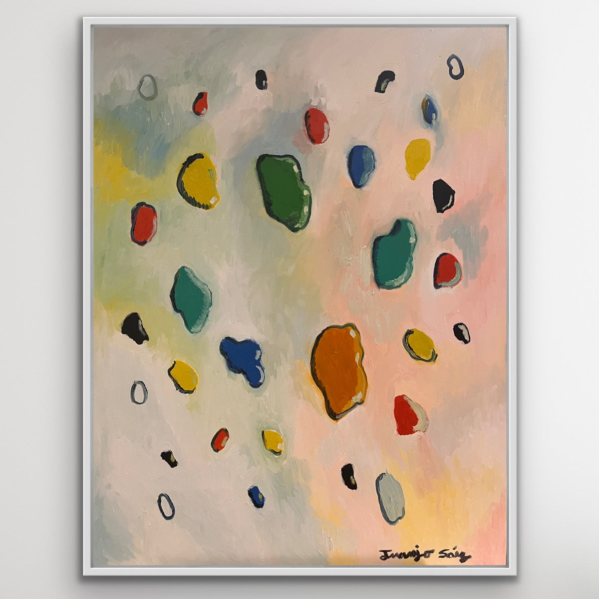 Cristales de colores · Óleo sobre bastidor · Juanjo Sáez