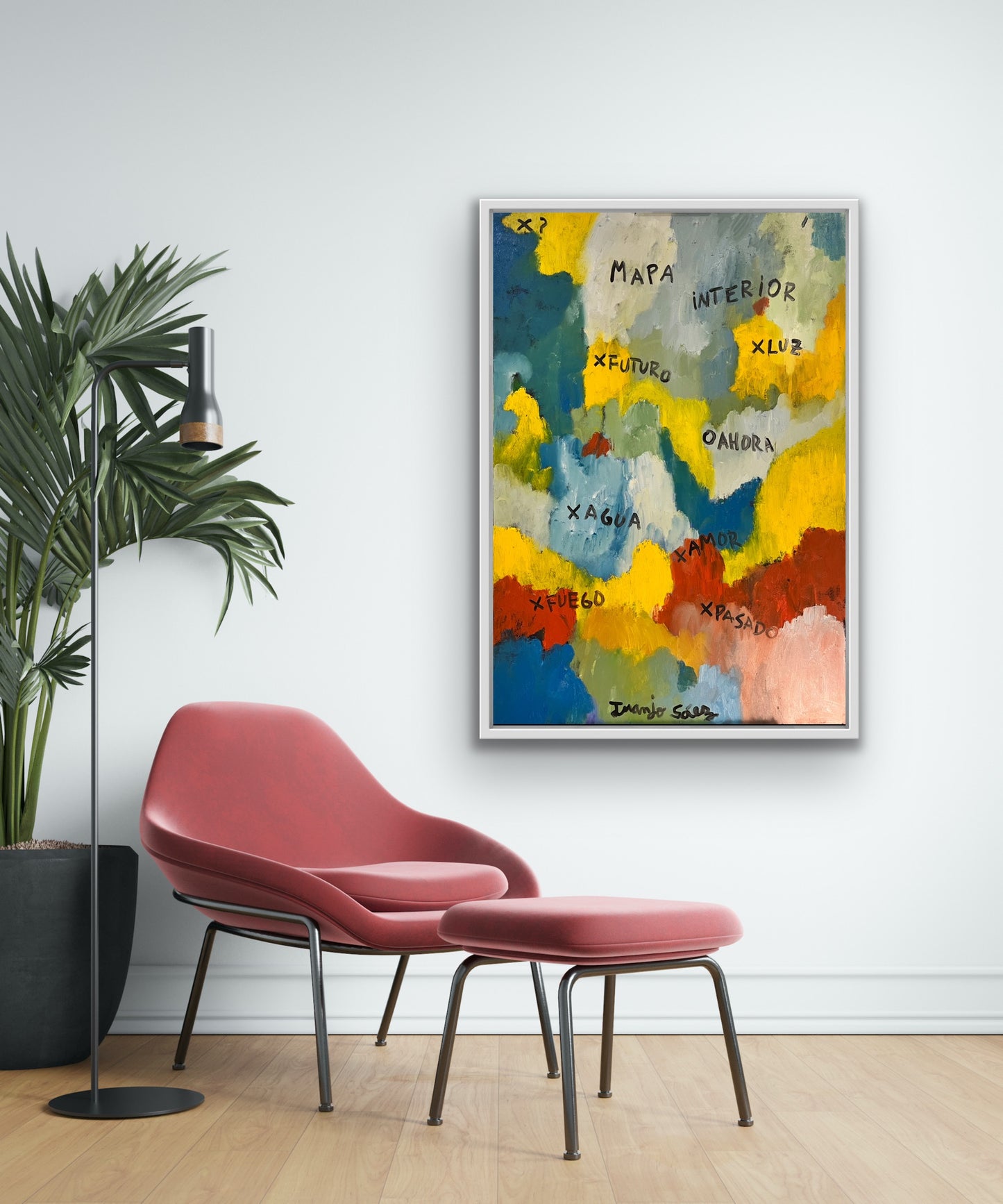 Mapa Interior · Óleo sobre bastidor · Juanjo Sáez