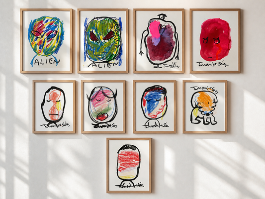 Lote de dibujos · Conjunto curado de originales · Juanjo Sáez