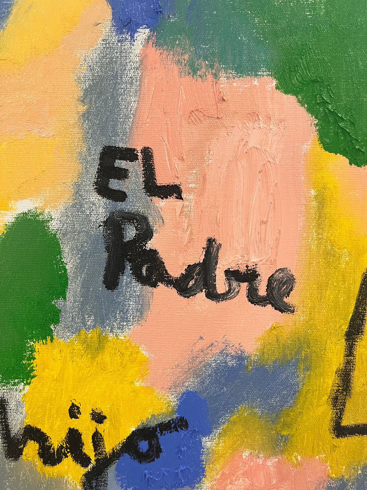 El bosque y los espíritus · Óleo sobre tela · Juanjo Sáez