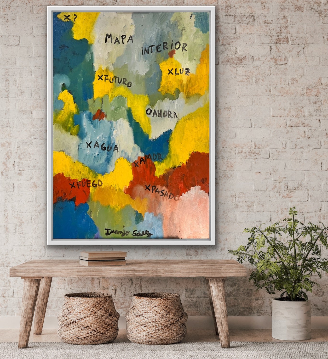 Mapa Interior · Óleo sobre bastidor · Juanjo Sáez