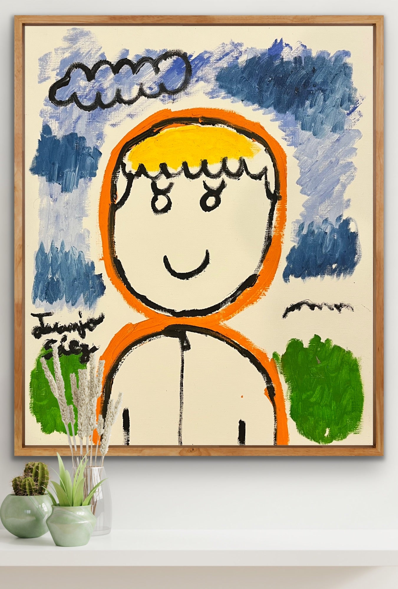 Un retrato · Óleo sobre papel de lienzo · Juanjo Sáez