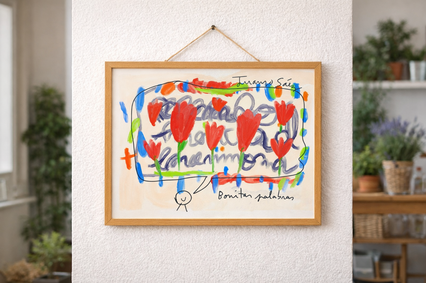 Bonitas palabras · Obra digital imprimible · Juanjo Sáez