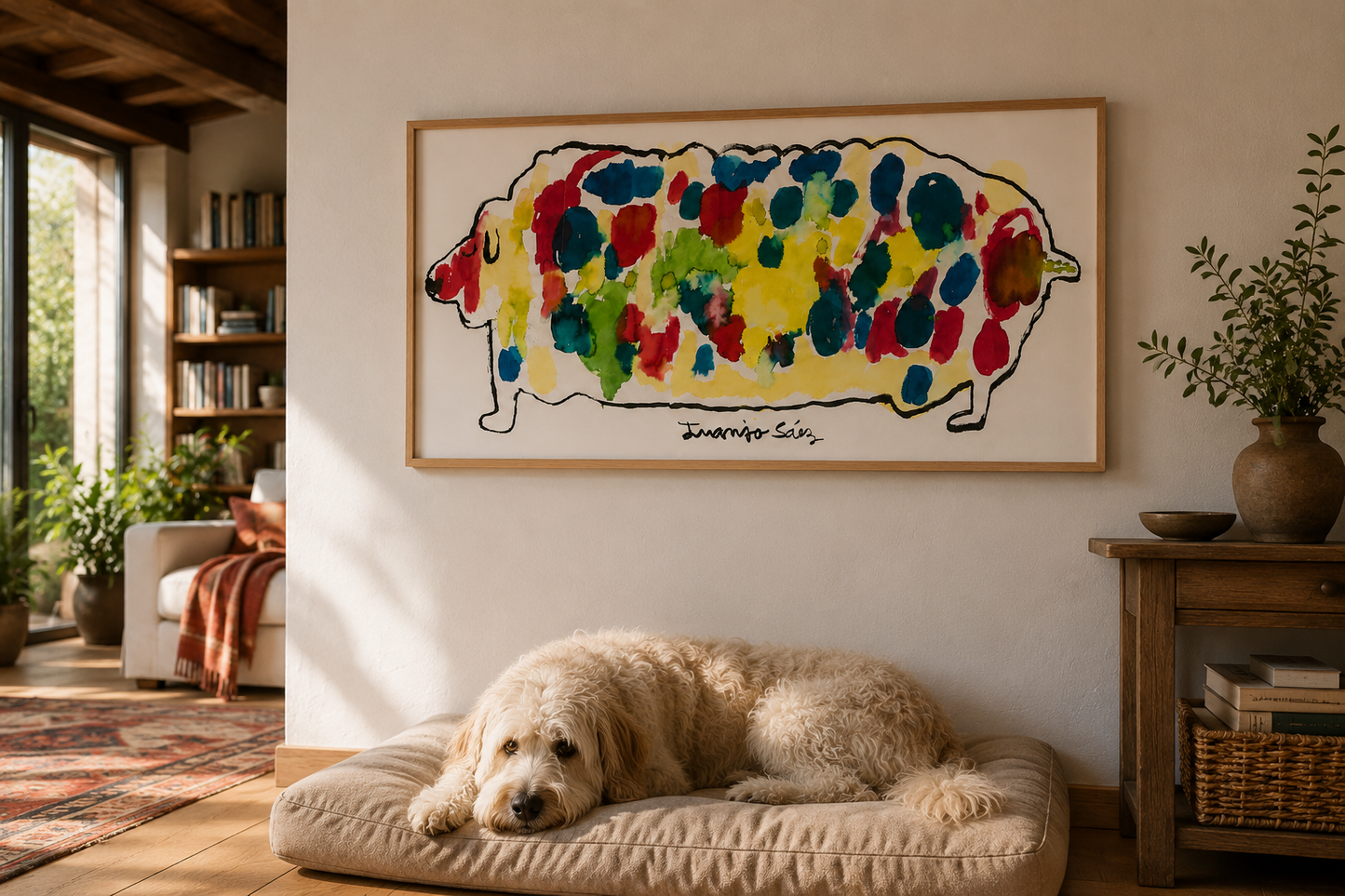 Perro de colores · VENDIDA · Juanjo Sáez