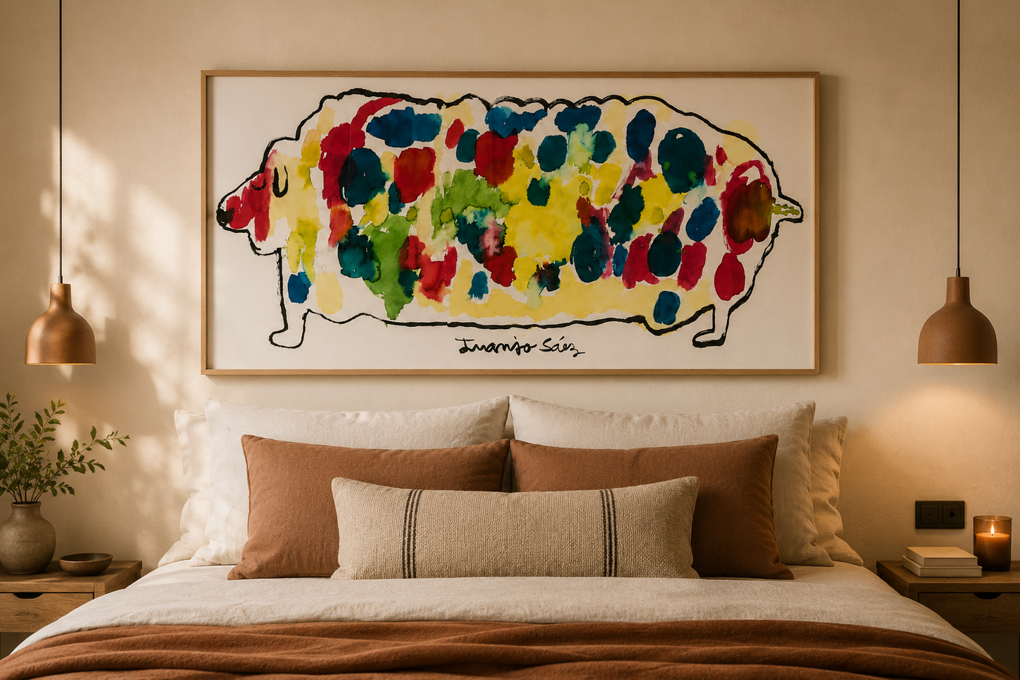 Perro de colores · VENDIDA · Juanjo Sáez
