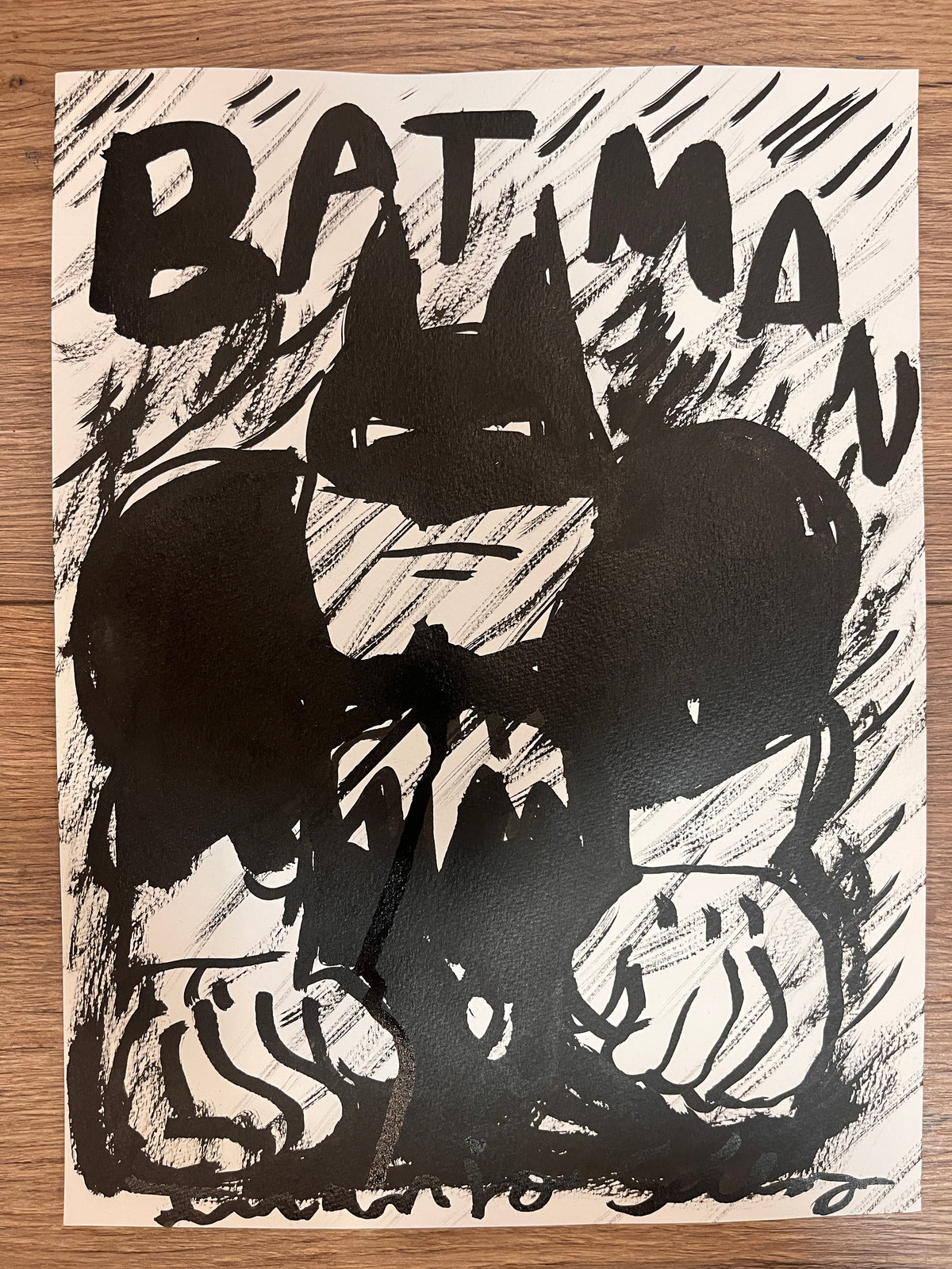 Batman bajo la lluvia · VENDIDA · Juanjo Sáez