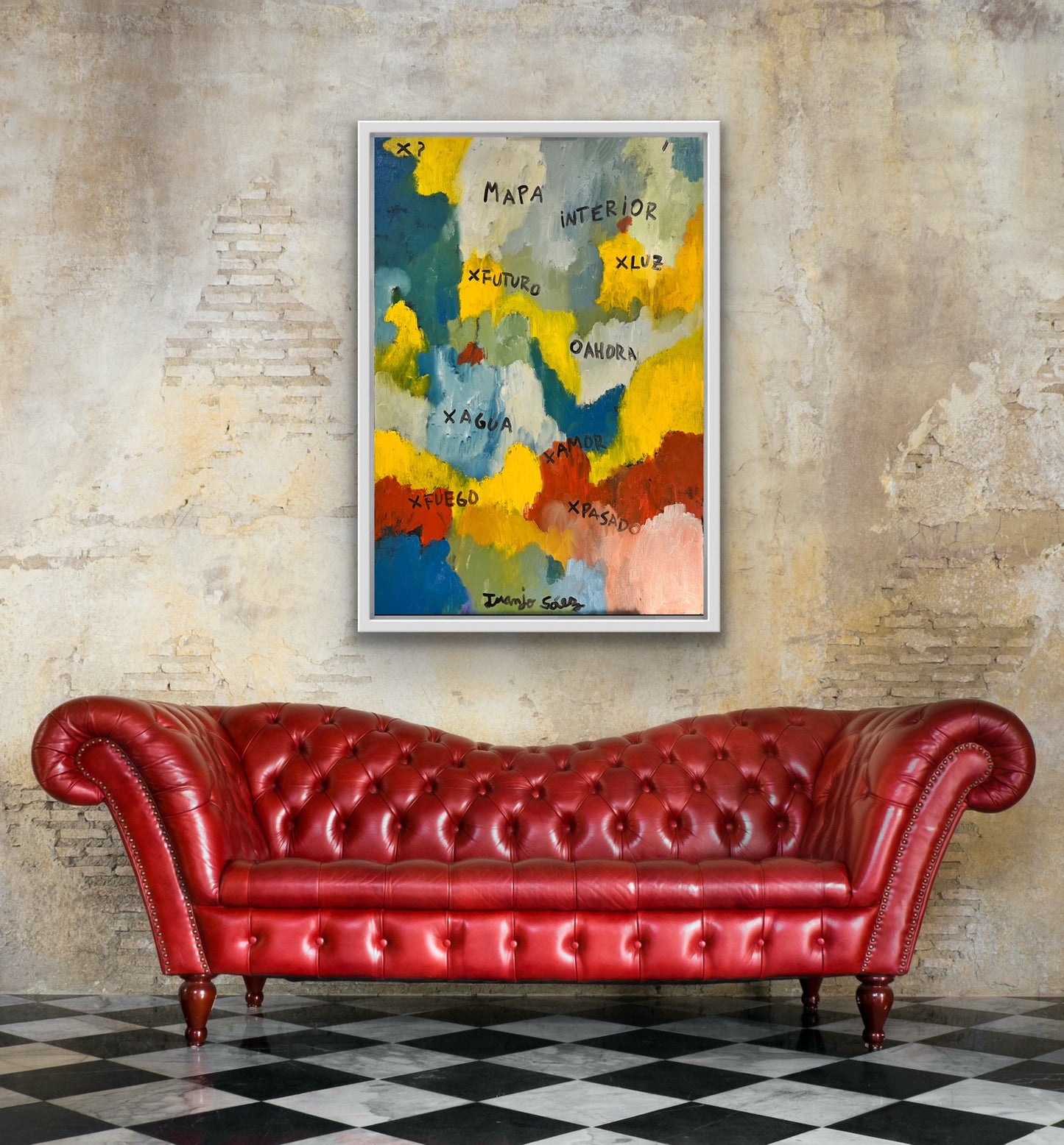 Mapa Interior · Óleo sobre bastidor · Juanjo Sáez