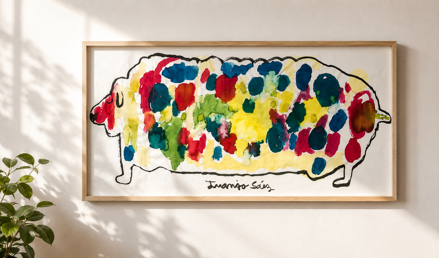 Perro de colores · VENDIDA · Juanjo Sáez