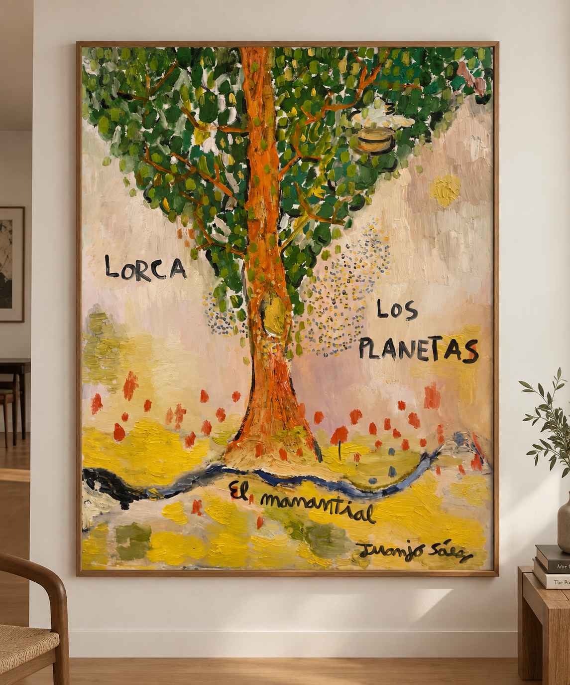 El manantial · Óleo sobre tela · Juanjo Sáez