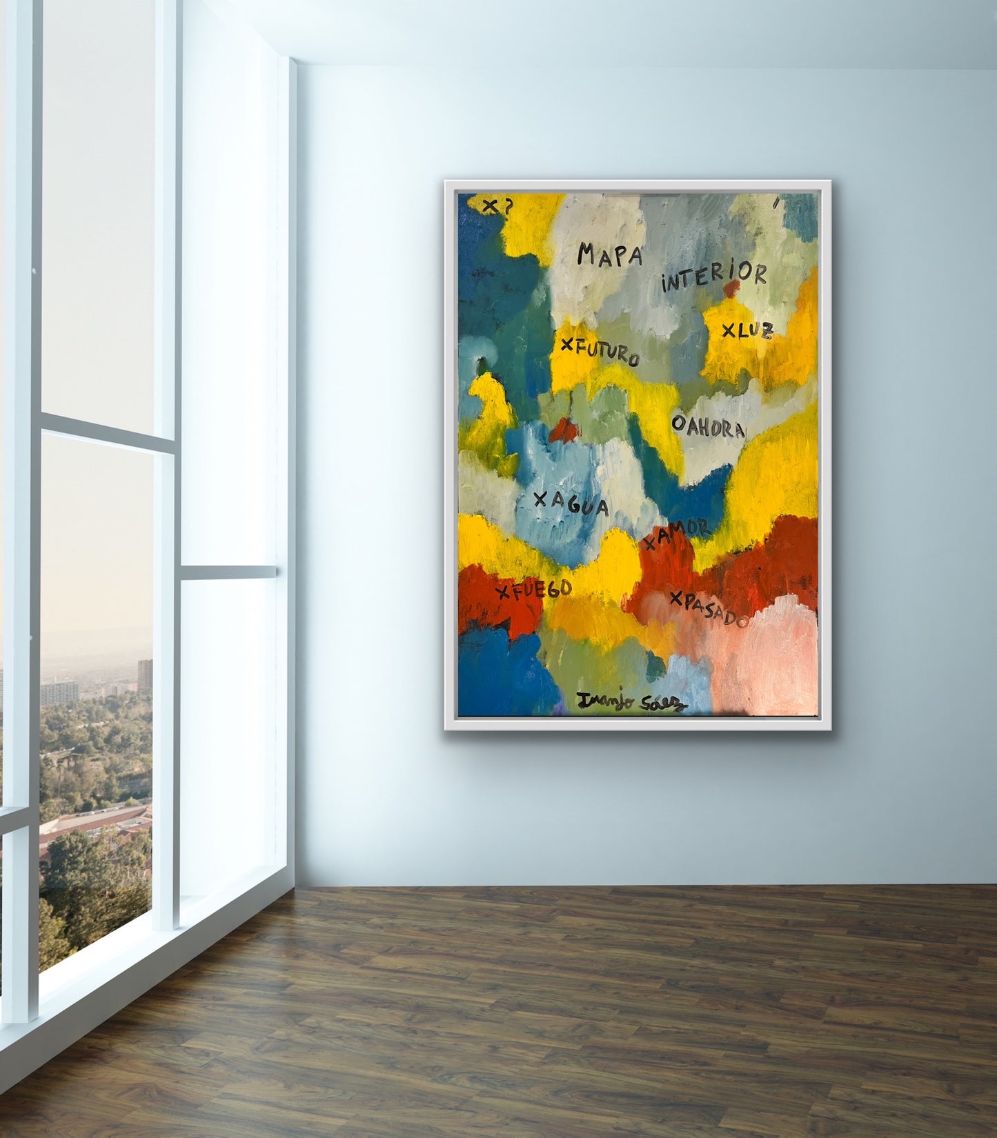 Mapa Interior · Óleo sobre bastidor · Juanjo Sáez