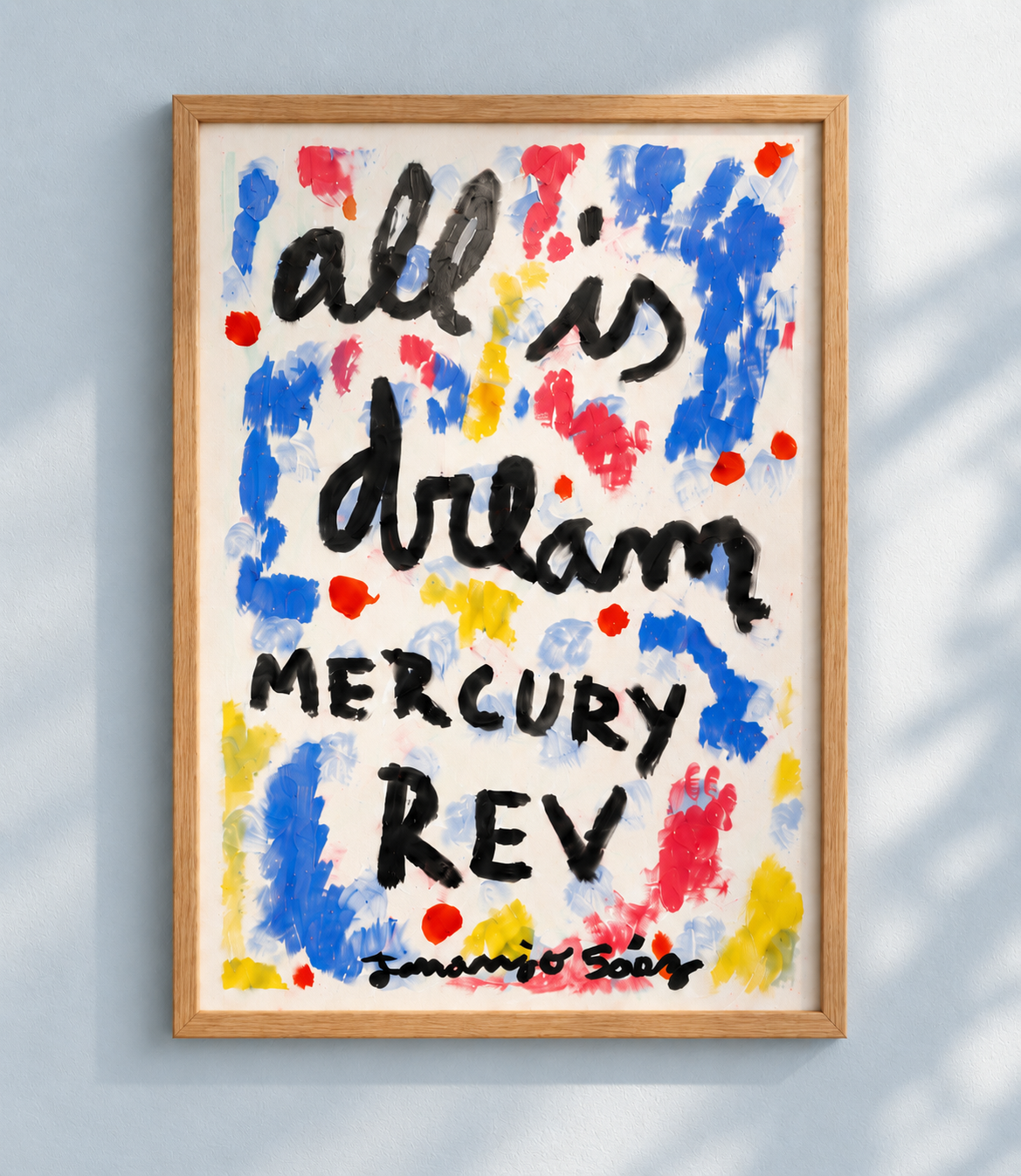 All is dream (homenaje a Mercury Rev) · Óleo sobre papel de lienzo · Juanjo Sáez