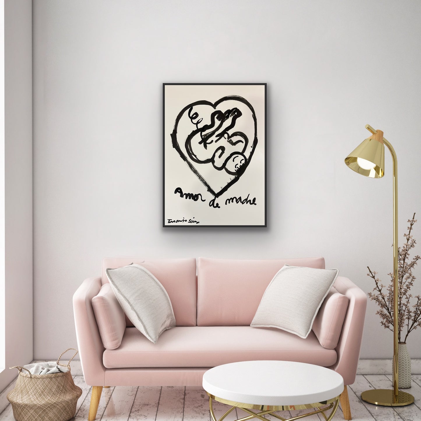 Amor de Madre · Tinta china sobre papel · Juanjo Sáez