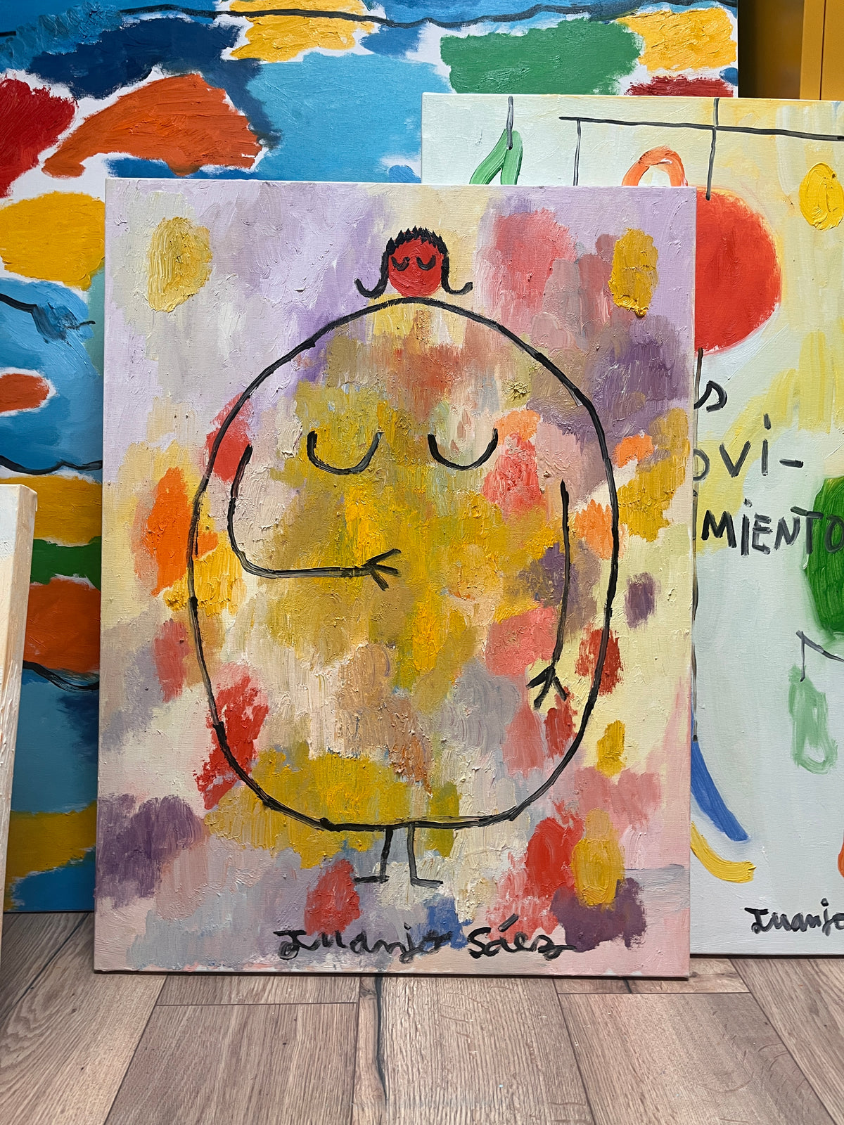 Estado de gracia, óleo sobre tela, obra original de Juanjo Sáez – vista 5
