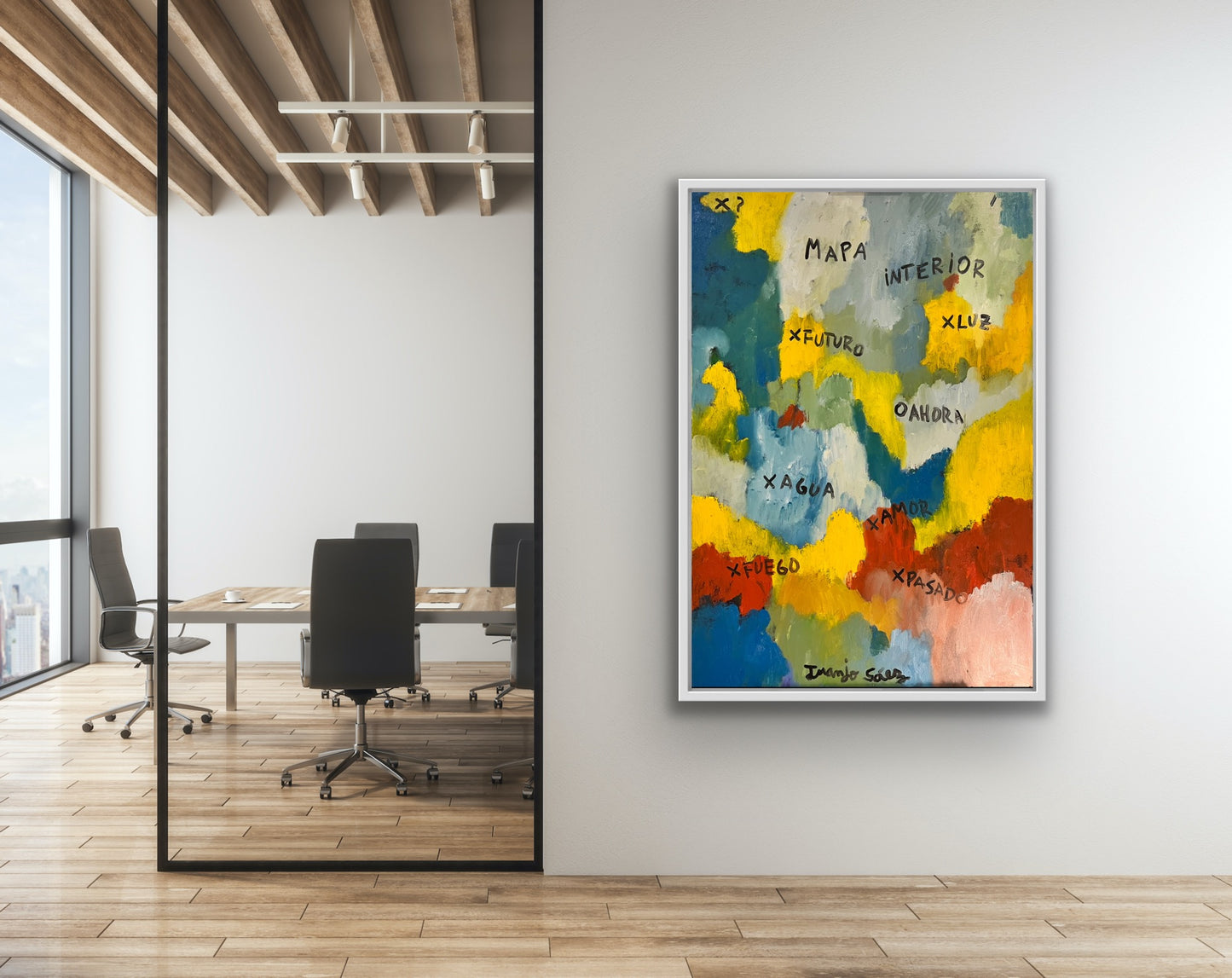 Mapa Interior · Óleo sobre bastidor · Juanjo Sáez