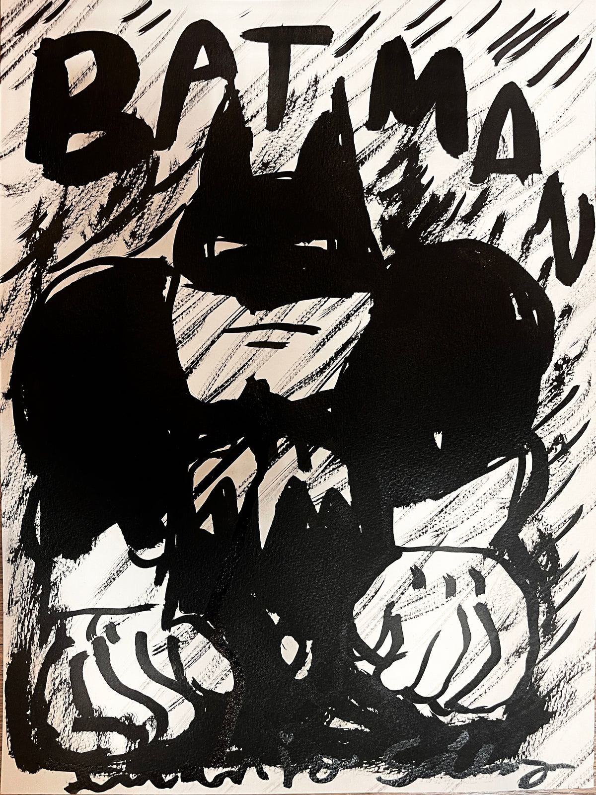 Batman bajo la lluvia · VENDIDA · Juanjo Sáez