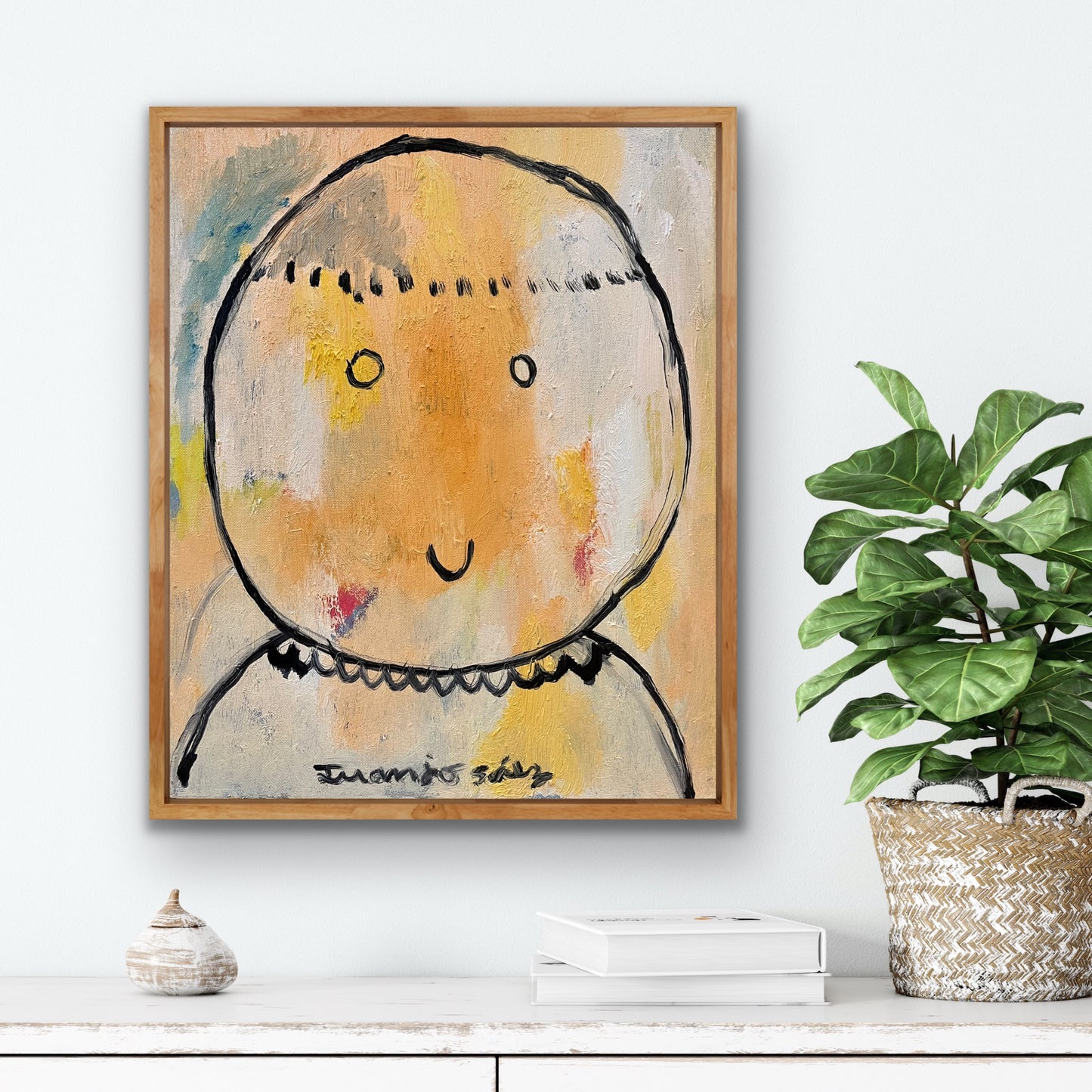 Niño pequeño · Óleo sobre lienzo · Juanjo Sáez