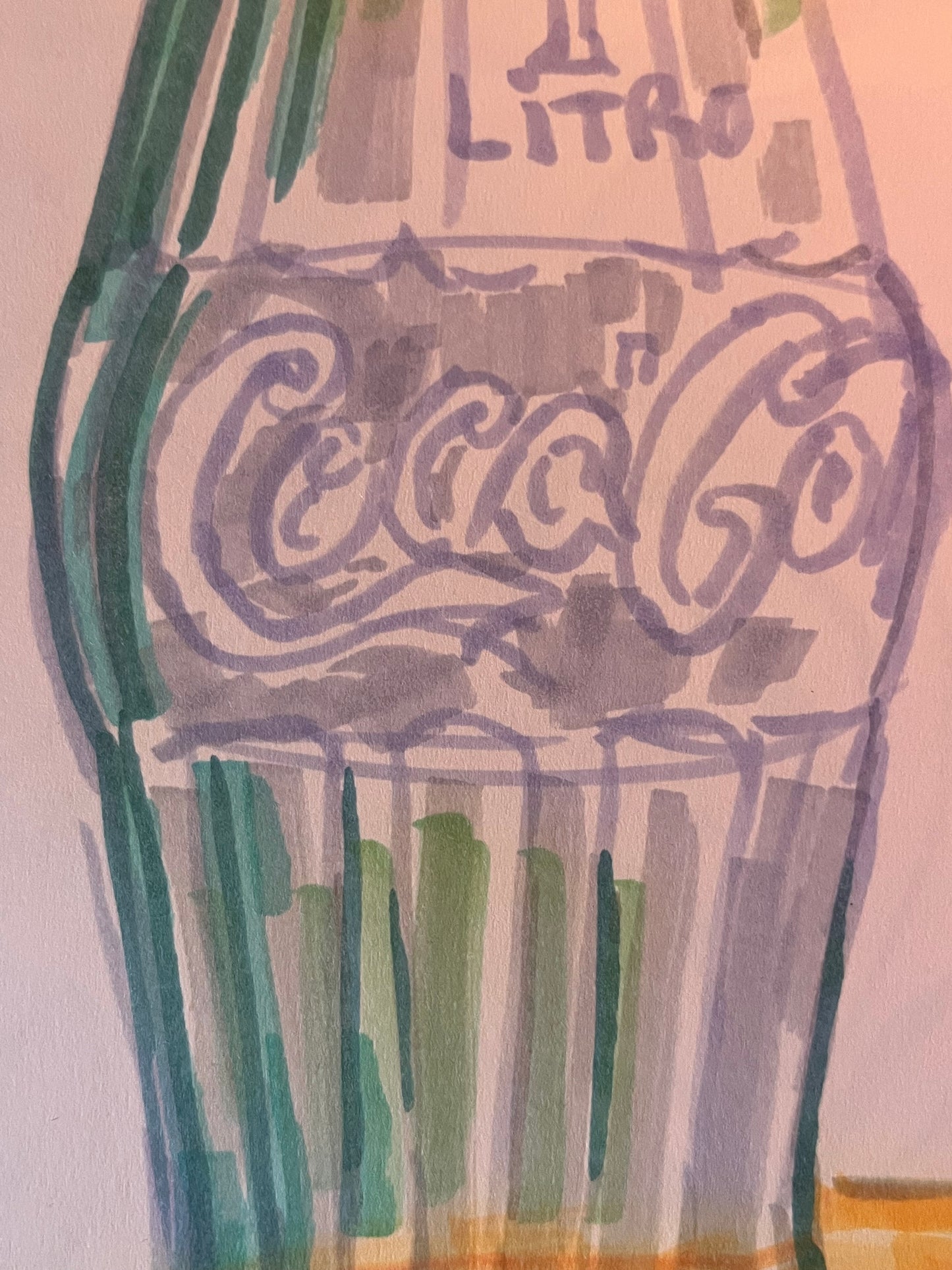 Botella de Coca-Cola · Rotuladores en Moleskine · Juanjo Sáez