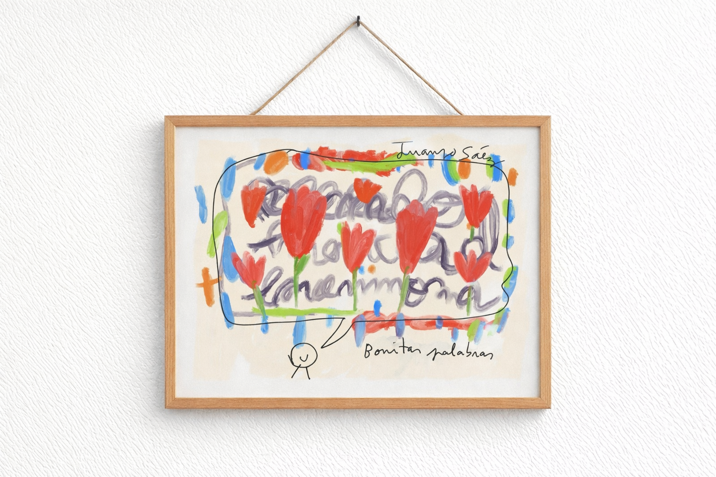Bonitas palabras · Obra digital imprimible · Juanjo Sáez