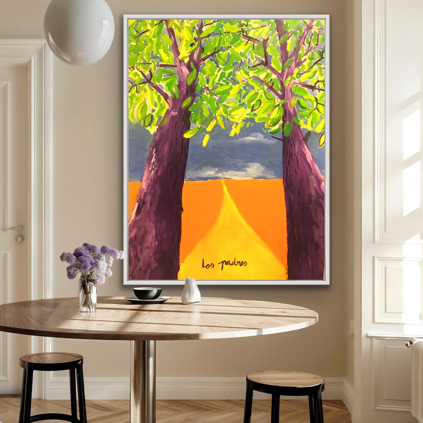 Los Padres – óleo sobre tela 120x90 por el artista barcelonés Juanjo Sáez, obra única firmada