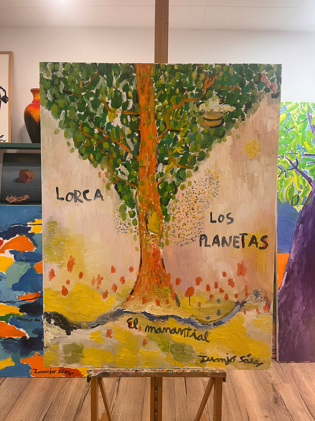 El manantial · Óleo sobre tela · Juanjo Sáez