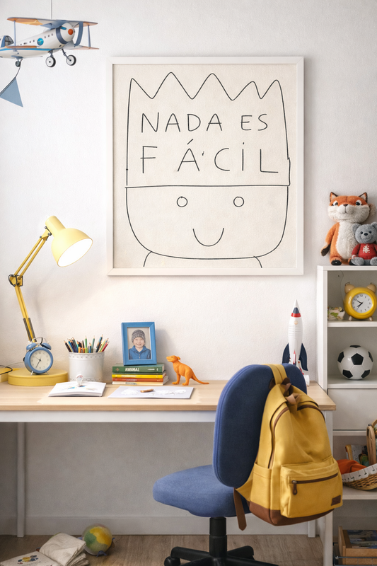 Nada es fácil · Obra digital imprimible · Juanjo Sáez