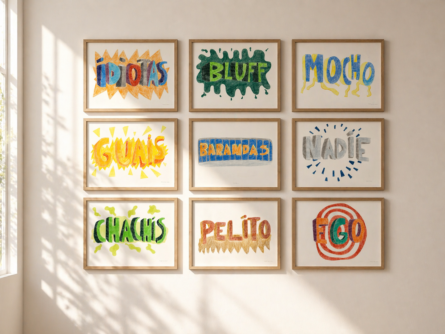La modernidad · Lápices de colores sobre papel · Juanjo Sáez
