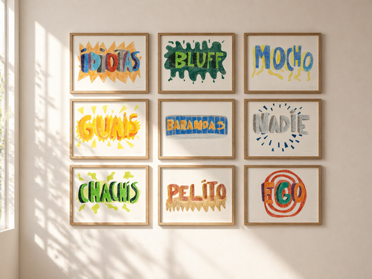 La modernidad · Lápices de colores sobre papel · Juanjo Sáez