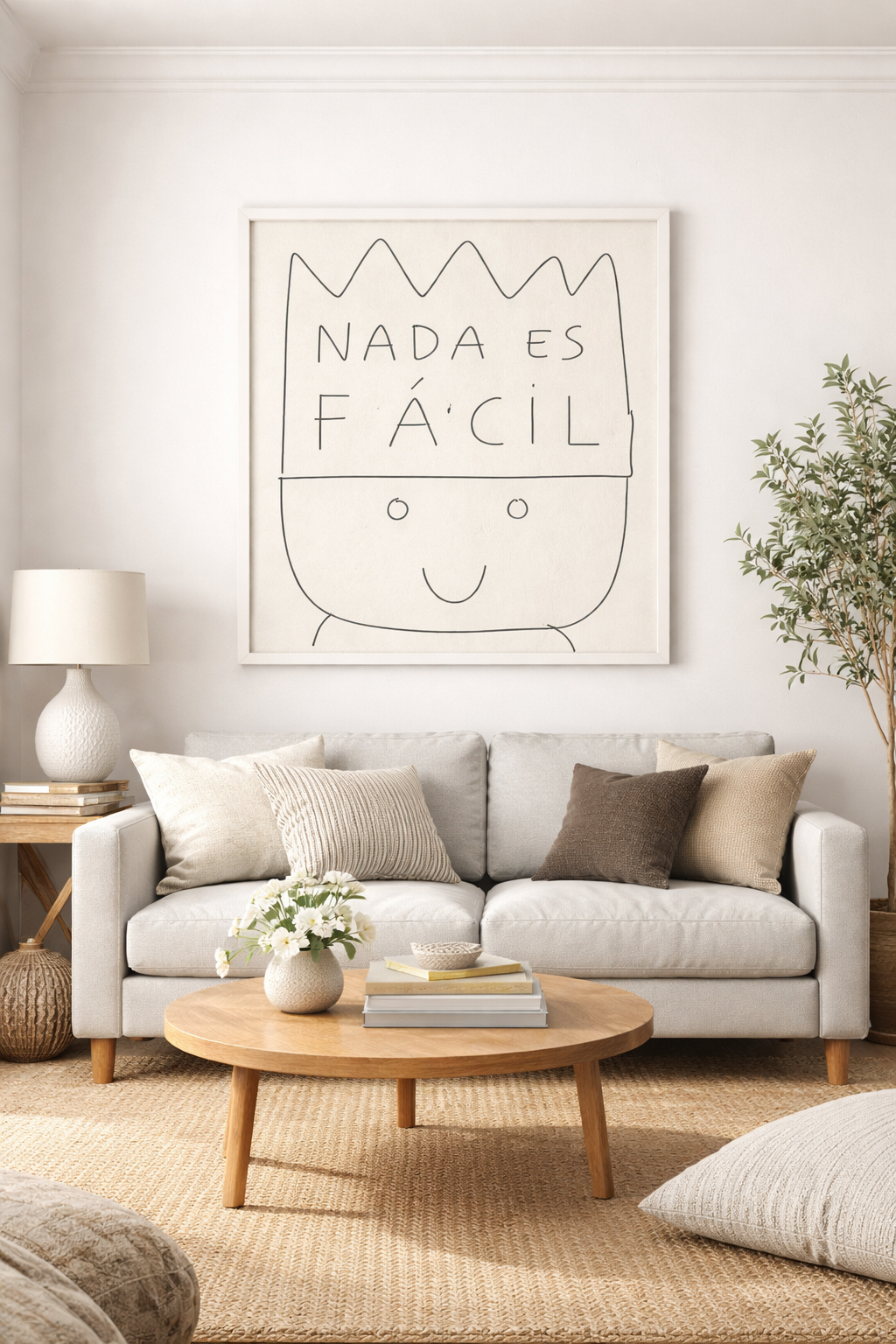 Nada es fácil · Obra digital imprimible · Juanjo Sáez