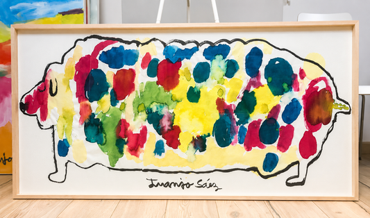 Perro de colores · VENDIDA · Juanjo Sáez