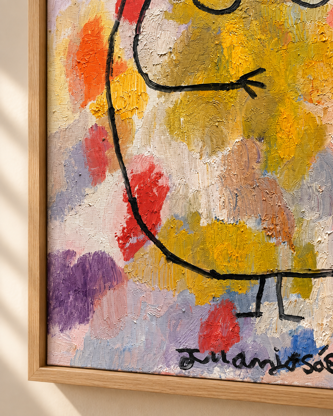 Estado de gracia, óleo sobre tela, obra original de Juanjo Sáez – vista 3
