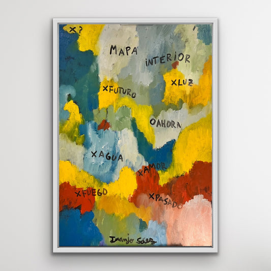 Mapa Interior · Óleo sobre bastidor · Juanjo Sáez