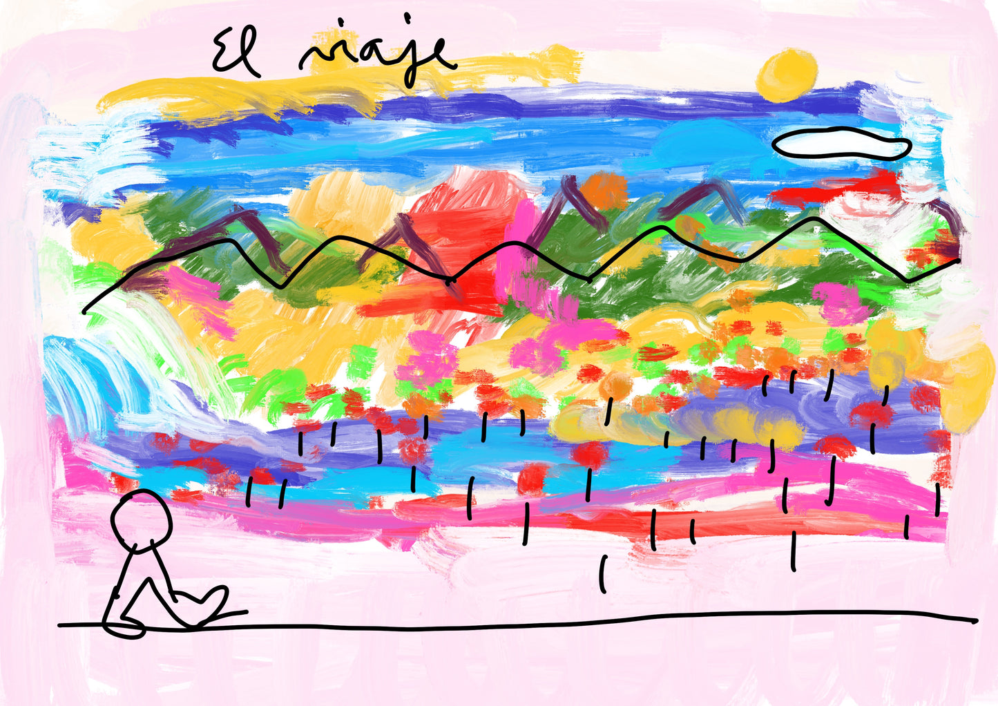 El Viaje · Obra digital imprimible · Juanjo Sáez
