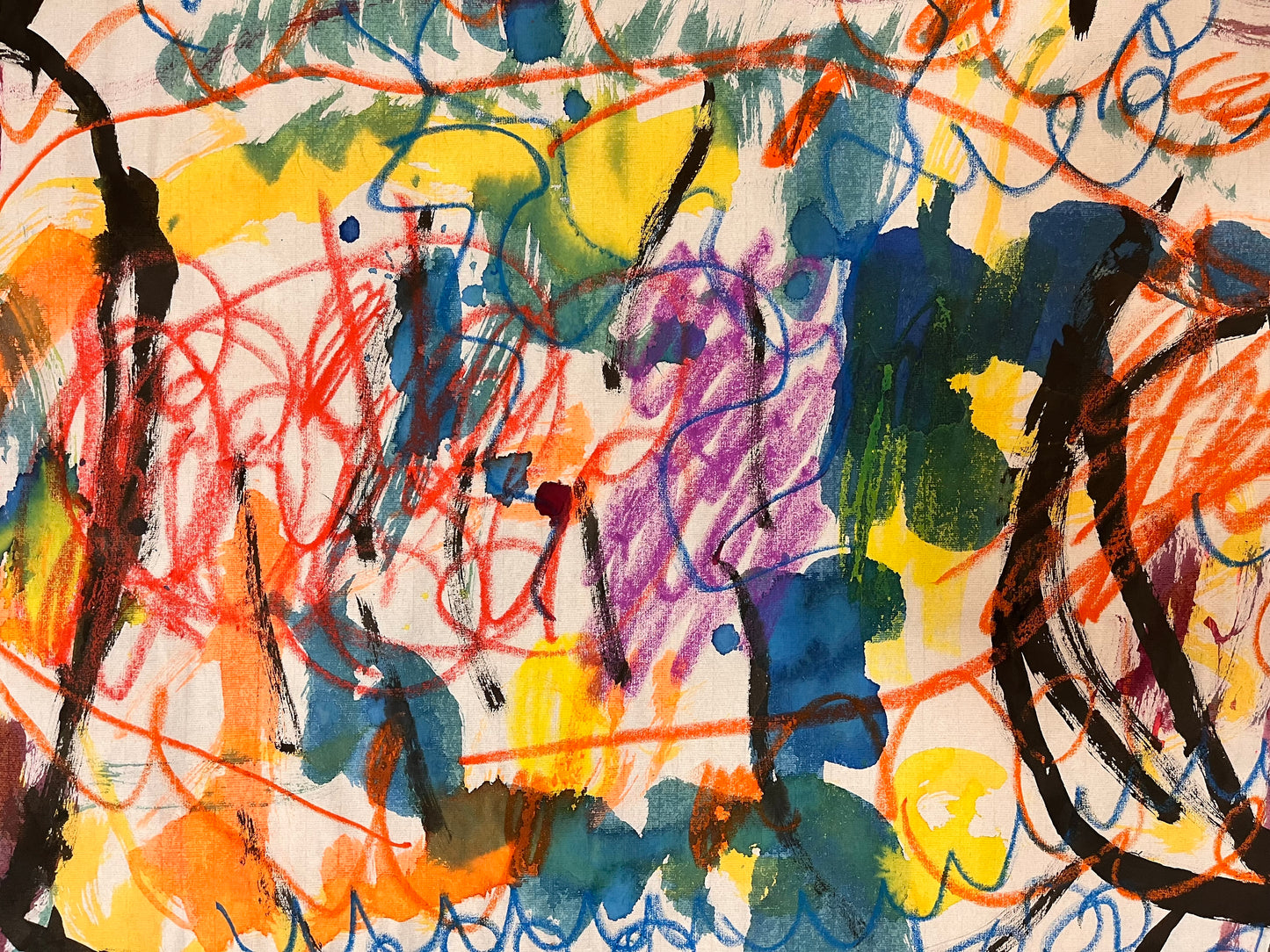 La familia · Ceras, anilinas y tinta china sobre papel Xuan · Juanjo Sáez