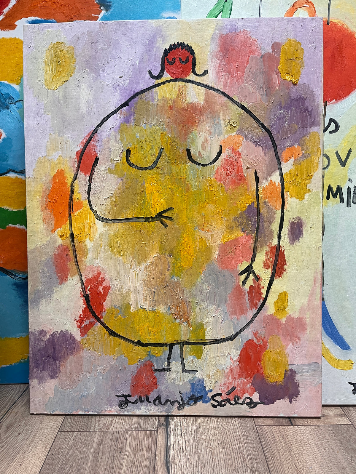 Estado de gracia, óleo sobre tela, obra original de Juanjo Sáez – vista 4