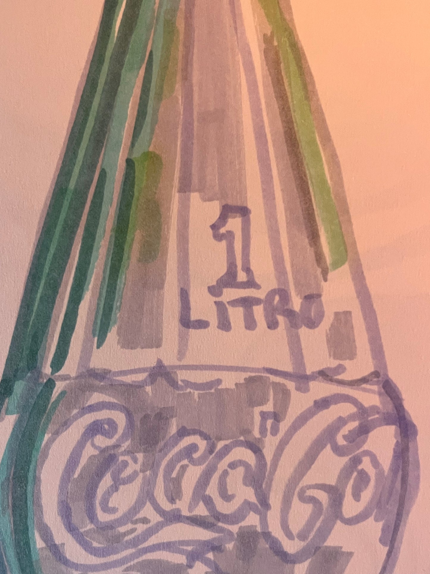 Botella de Coca-Cola · Rotuladores en Moleskine · Juanjo Sáez