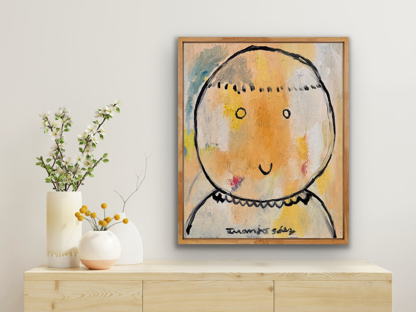Niño pequeño · Óleo sobre lienzo · Juanjo Sáez
