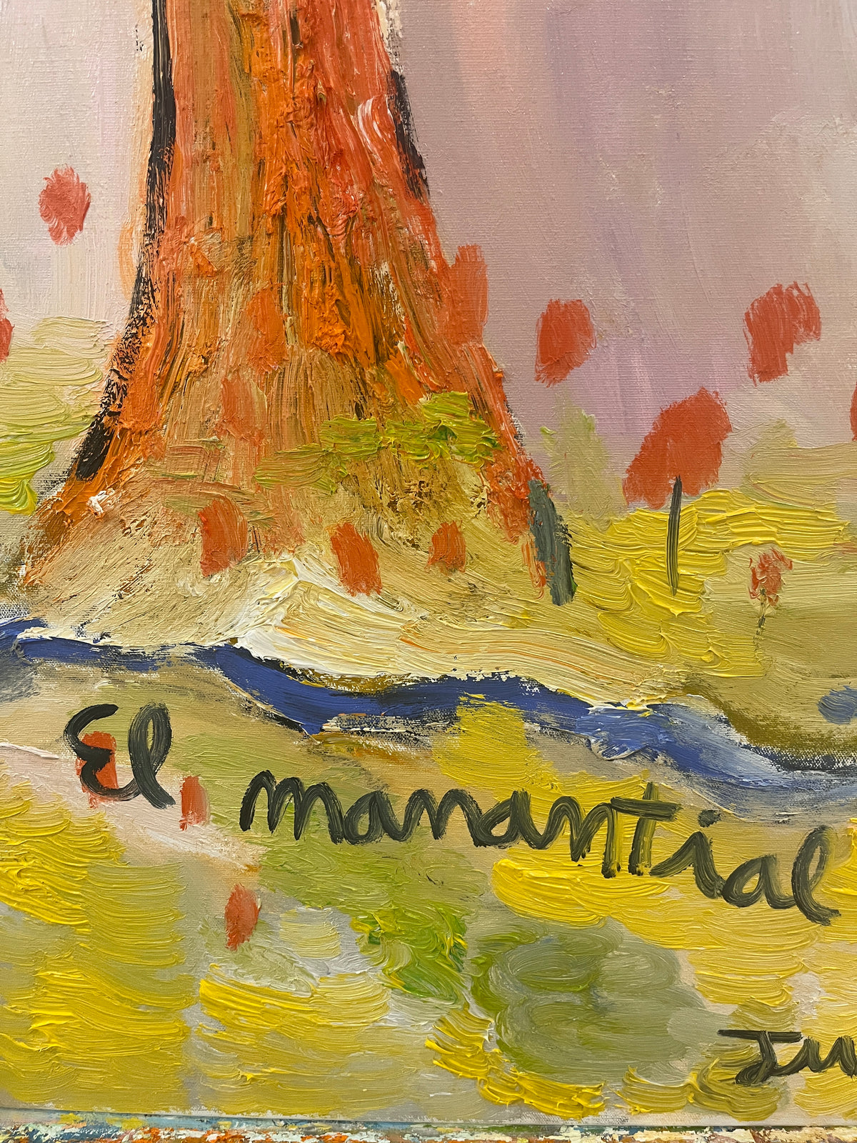 El manantial · Óleo sobre tela · Juanjo Sáez
