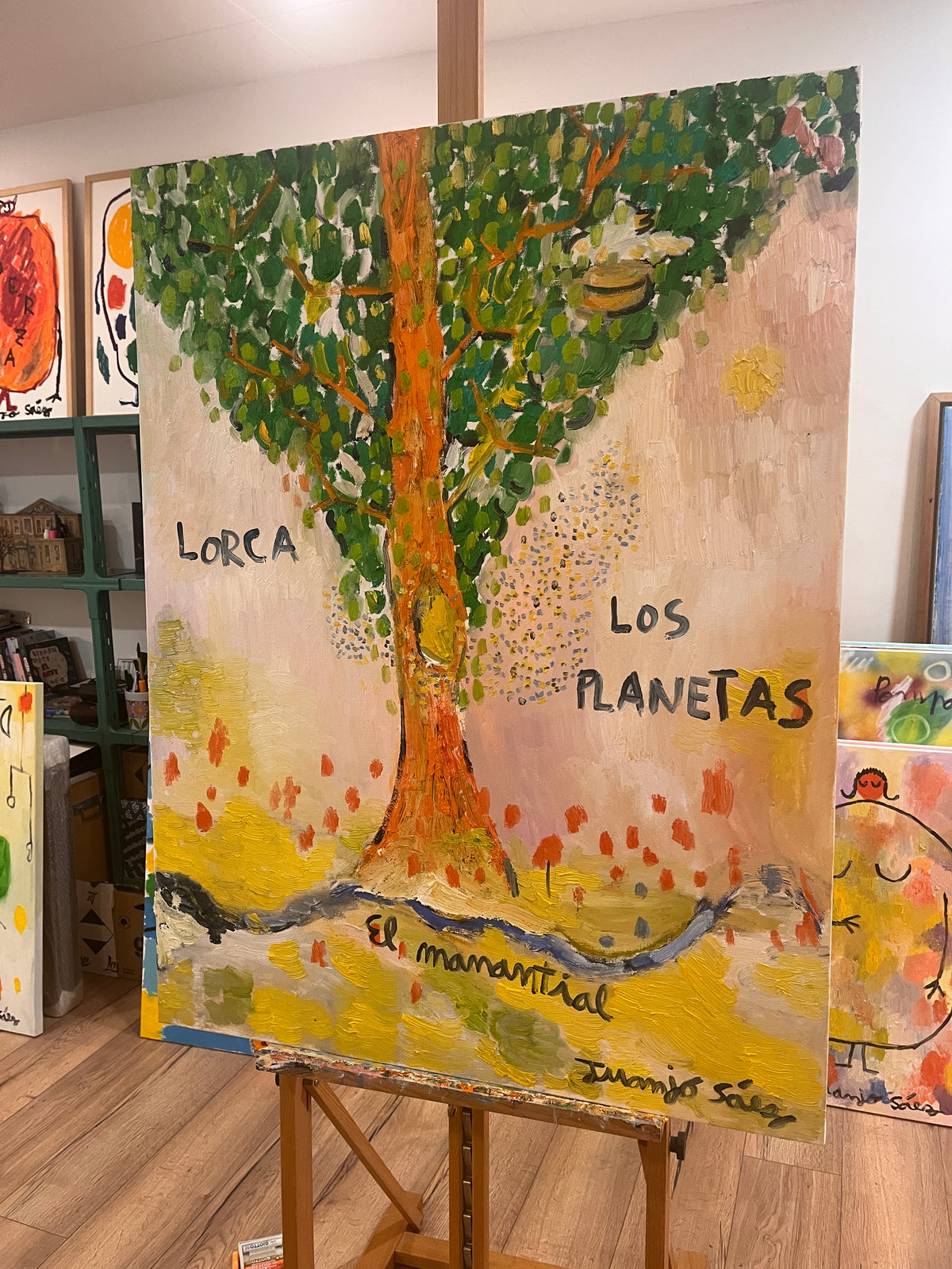 El manantial · Óleo sobre tela · Juanjo Sáez