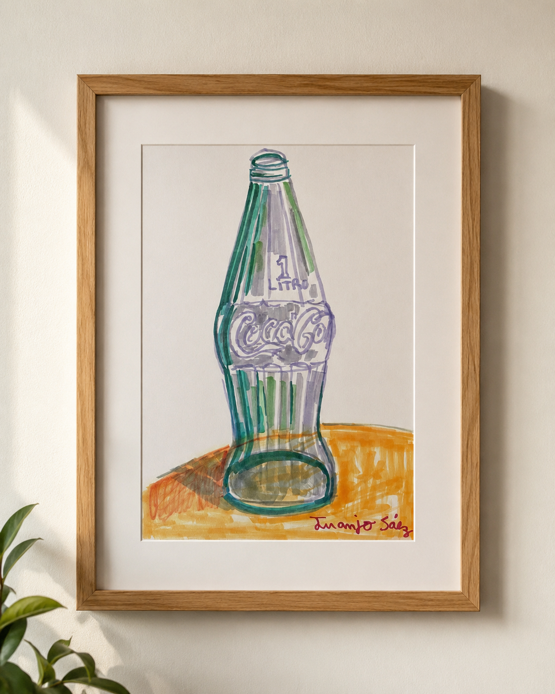 Botella de Coca-Cola · Rotuladores en Moleskine · Juanjo Sáez