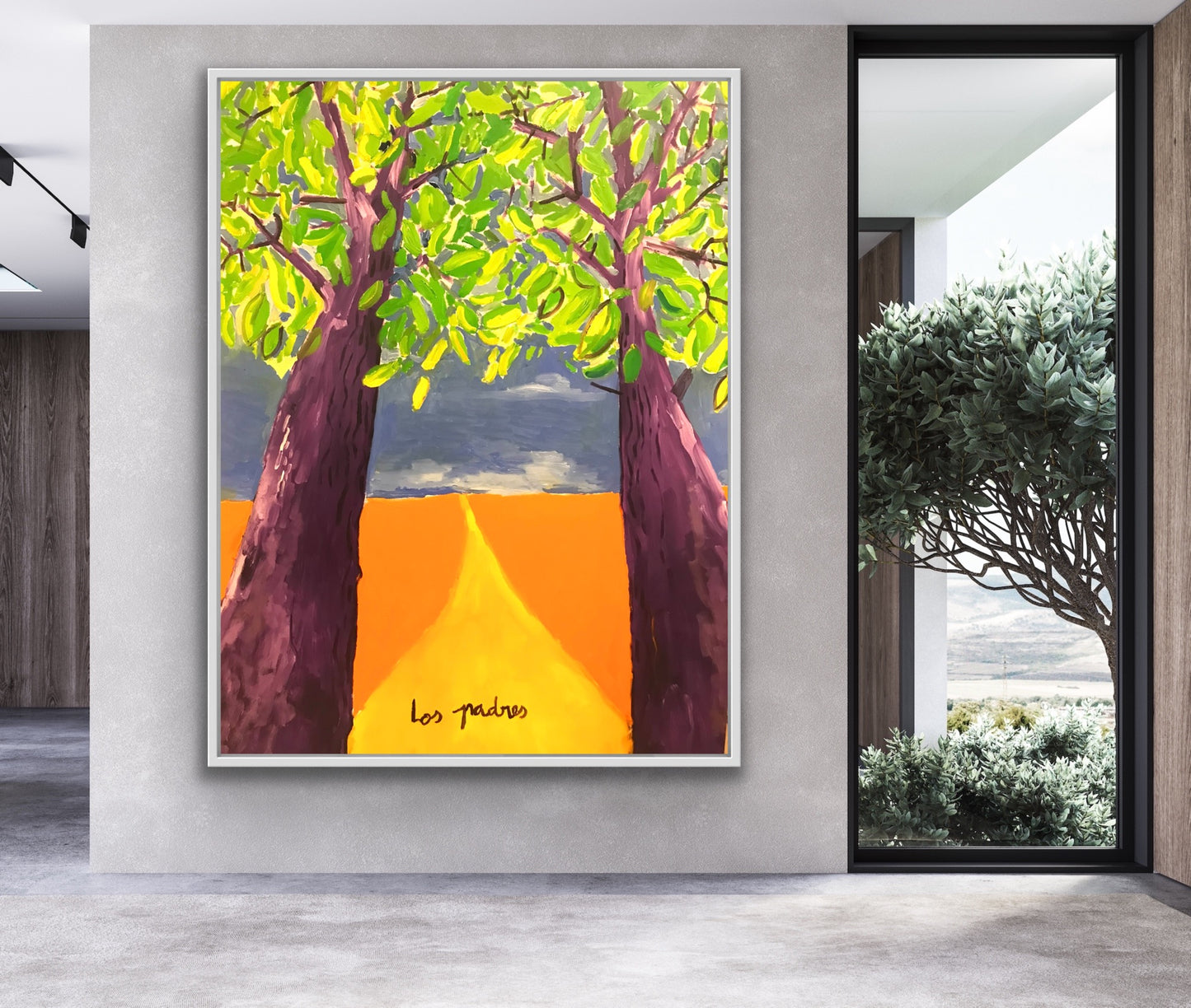 Los Padres, óleo sobre bastidor 120x90cm, pintura original de Juanjo Sáez – vista completa