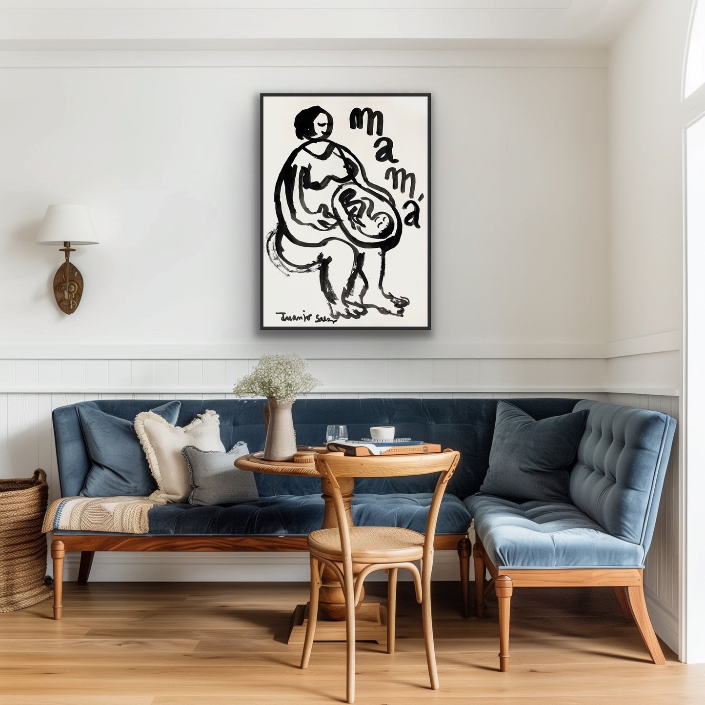 La Mamá · Tinta china y pincel sobre papel · Juanjo Sáez